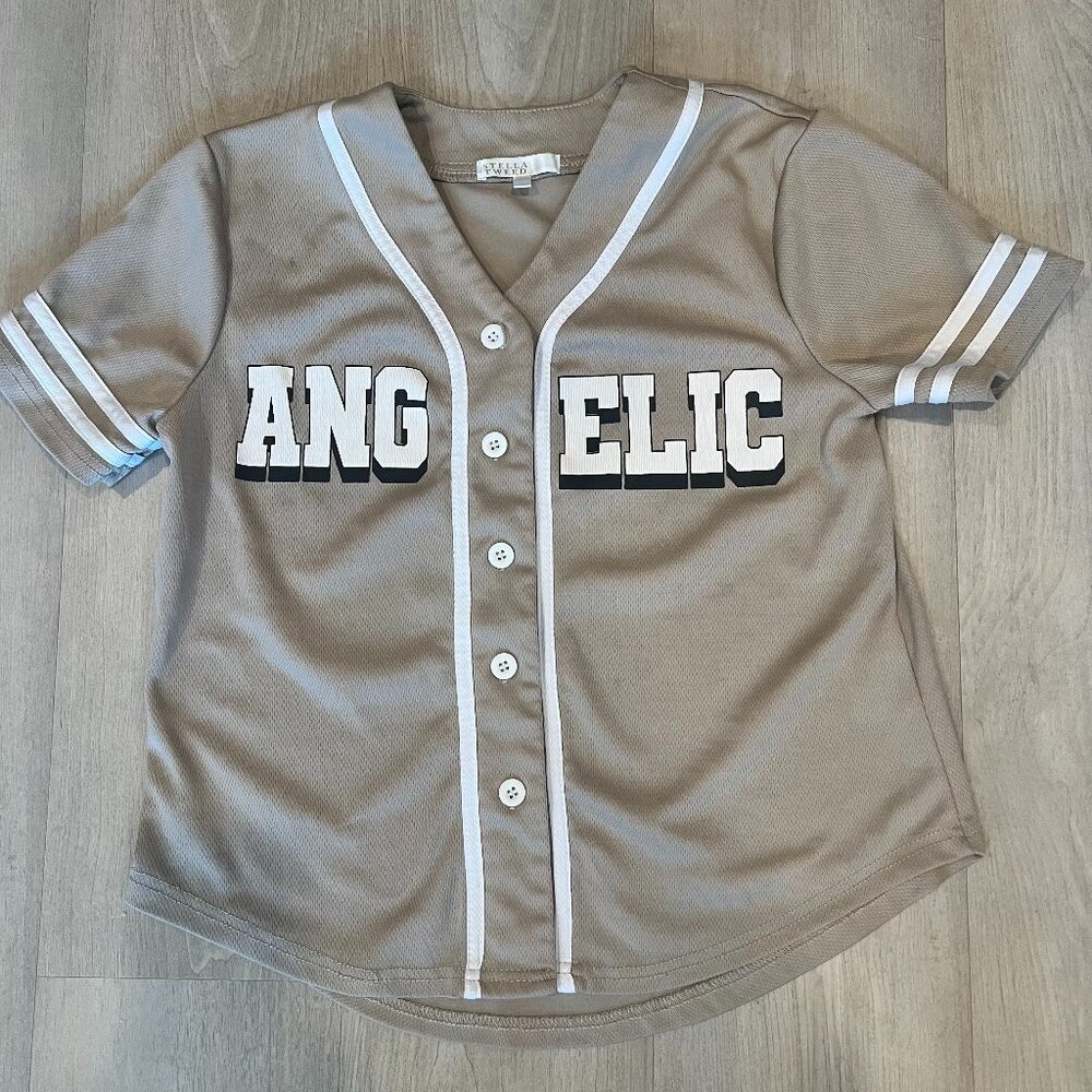STELLA TWEED Girls Baseball Style Top Sz 14 Casual Sporty